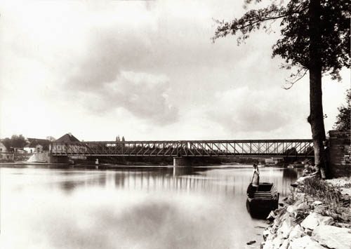 Most přes Vltavu v Týně nad Vltavou, 1893