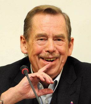 Вацлав Гавел на конференции «Свобода и её противники» в Праге, 14 ноября 2009