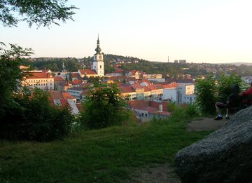 Třebíč, view from Hrádek to the Inner Town