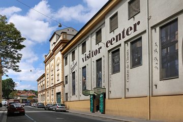 Pivovarská ulice na Smíchově v Praze 5, návštěvnické centrum Staropramen, 2019