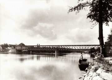 Bridge over the Vltava in Týn nad Vltavou, 1893