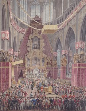 Krönung Ferdinands V. im Veitsdom am 7. September 1836, die letzte Prager Krönung