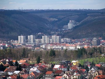 Praha, Zbraslav a Radotín, vyhlídka od altánu na Hradišti-Závisti, 2010