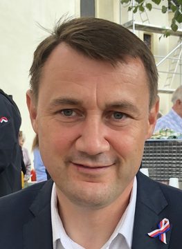 Martin Půta při svatobartolomějské pouti 26. srpna 2018 v Hrádku nad Nisou