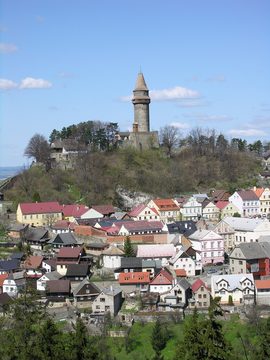 Štramberk with the Trúba tower