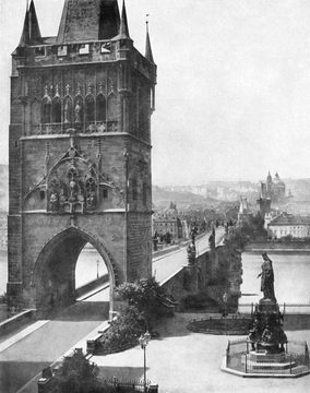 Old Town Bridge Tower, 1856