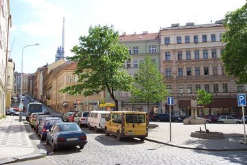 Praha-Žižkov, Prokopovo náměstí a Chlumova ulice, 2006