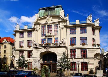 The New Town Hall on Mariánské náměstí, seat of Prague City Hall, 2008