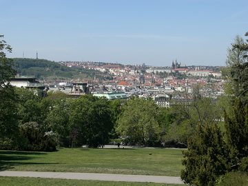 Riegrovy sady mit Blick auf die Prager Burg, 2007