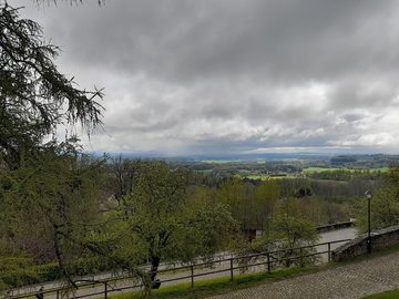 View from Lipnice nad Sázavou Castle over the Vysočina landscape