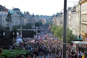 Demonstrace za svobodnou justici na Václavském náměstí 21. května 2019