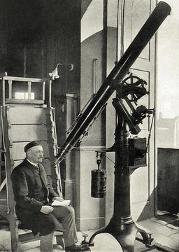 На галерее Астрономической башни, журнал Český svět, 1905