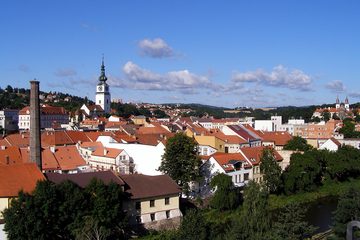 Třebíč-Vnitřní Město. Pohled do centra, 2008