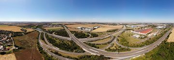Dálniční křižovatka D5 v Třebonicích, 2020