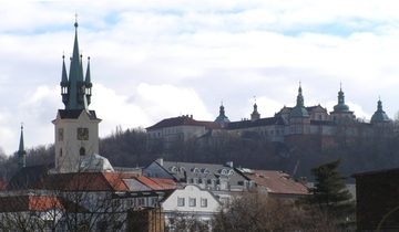 Pohled na Svatou Horu a Staré město, Příbram, 2007