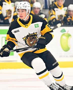 Adam Jiříček w koszulce Hamilton Bulldogs, 2026