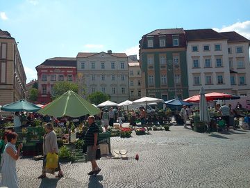 Trh na Zelném trhu v Brně, červen 2012