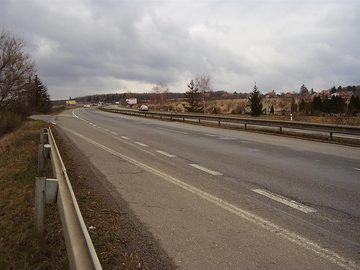 The R4 expressway, today's D4, near Mníšek pod Brdy, 2008